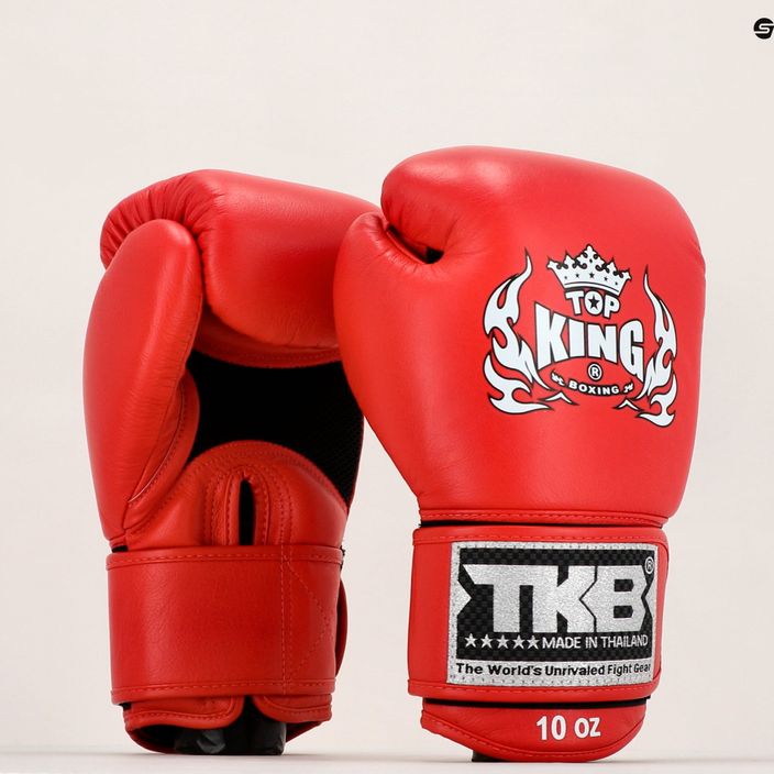 Top King Muay Thai Ultimate Air γάντια πυγμαχίας κόκκινα TKBGAV-RD 7