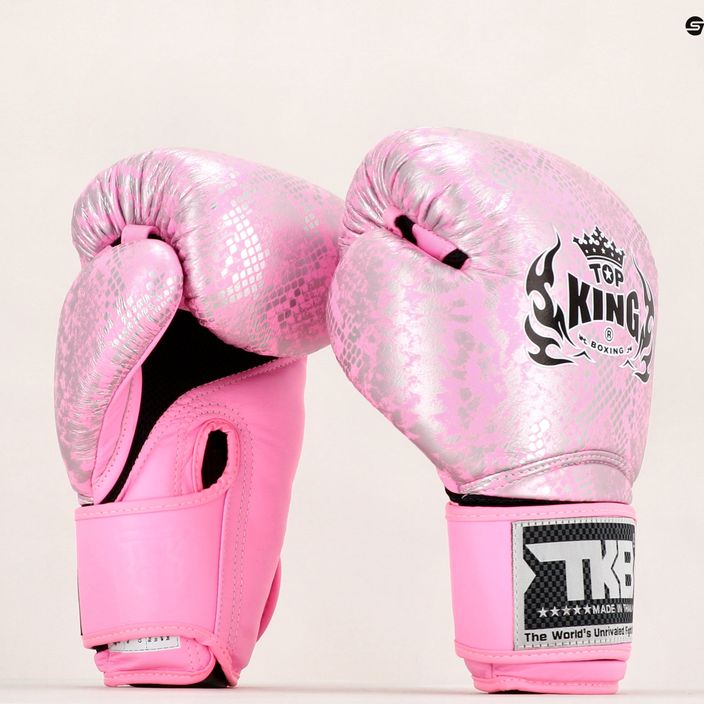 Top King Muay Thai Super Star "Air" ροζ γάντια πυγμαχίας TKBGSS 10