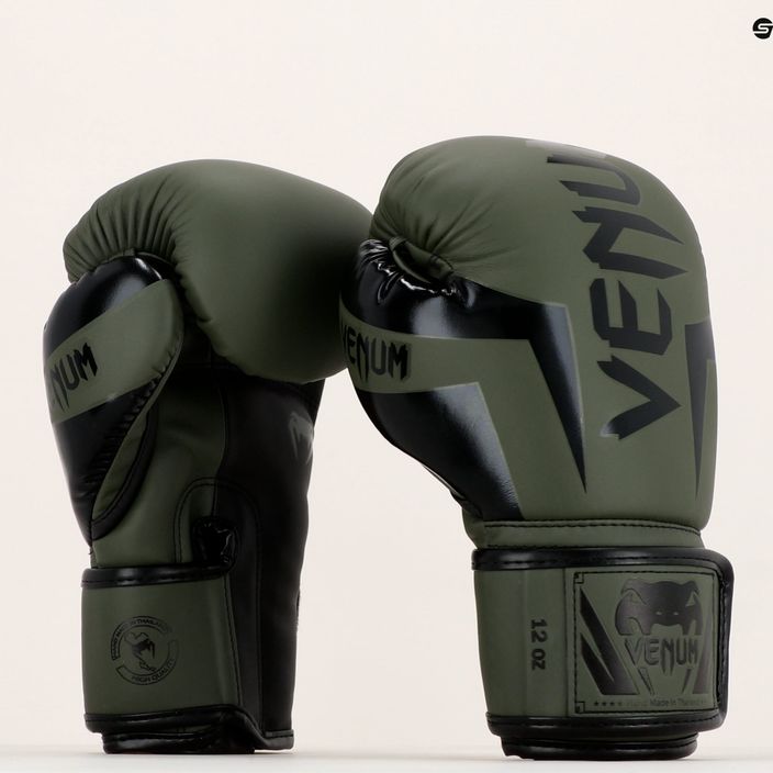 Venum Elite ανδρικά γάντια πυγμαχίας πράσινα VENUM-1392 13