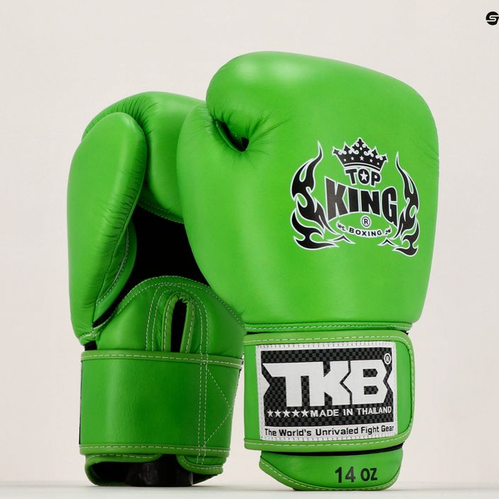 Top King Muay Thai Ultimate Air πράσινα γάντια πυγμαχίας TKBGAV-GN 7