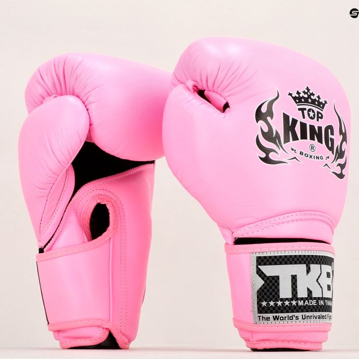 Top King Muay Thai Super Air ροζ γάντια πυγμαχίας TKBGSA-PK 7