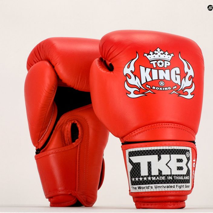 Top King Muay Thai Super Air γάντια πυγμαχίας κόκκινα TKBGSA-RD 7