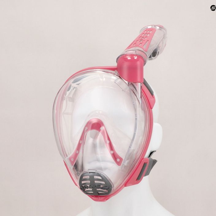 Cressi Duke Dry full face μάσκα για κατάδυση με αναπνευστήρα ροζ XDT000040 5
