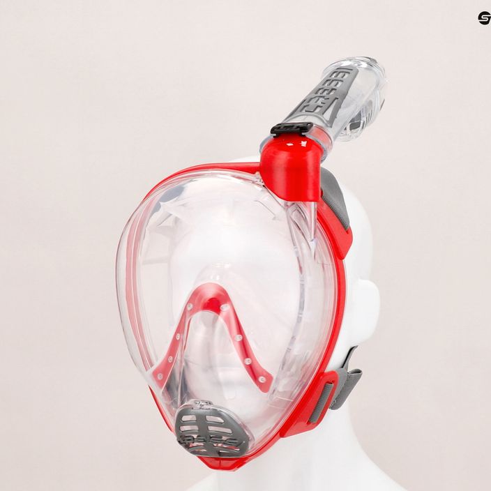 Cressi Duke Dry full face μάσκα για κατάδυση με αναπνευστήρα κόκκινη XDT000058 5