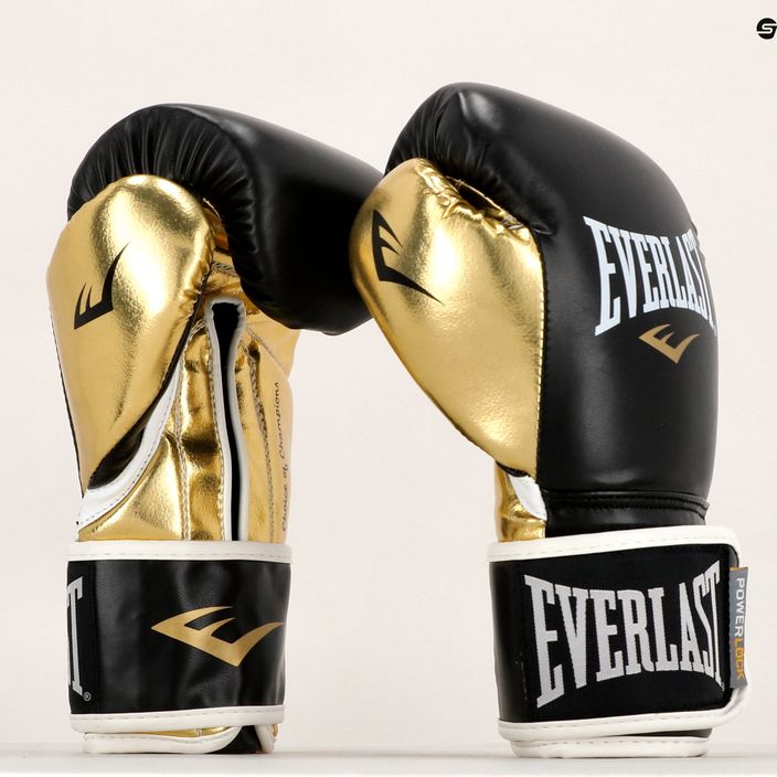 Everlast Powerlock Pu ανδρικά γάντια πυγμαχίας μαύρο 2200 7