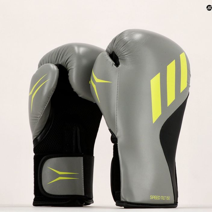 Γάντια πυγμαχίας adidas Speed Tilt 150 γκρι SPD150TG 7