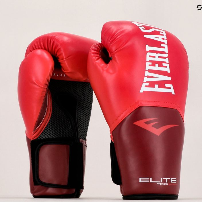 Everlast Pro Style Elite 2 κόκκινα γάντια πυγμαχίας EV2500 7