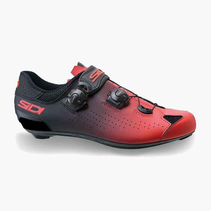 Sidi Genius 10 κόκκινα/μαύρα ανδρικά παπούτσια δρόμου 8