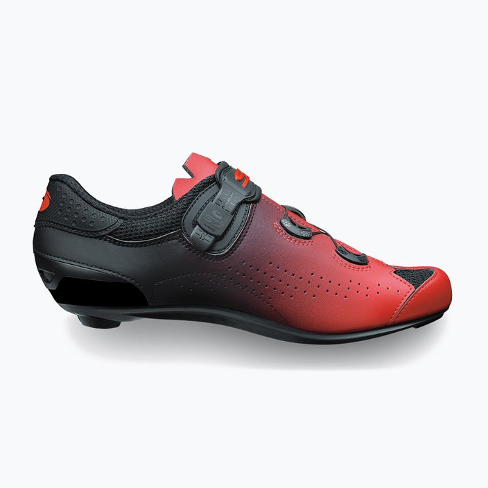 Sidi Genius 10 κόκκινα/μαύρα ανδρικά παπούτσια δρόμου 9