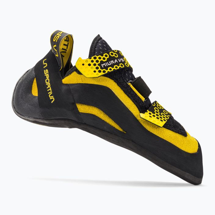 LaSportiva Miura VS ανδρικά παπούτσια αναρρίχησης μαύρο/κίτρινο 40F999100 2