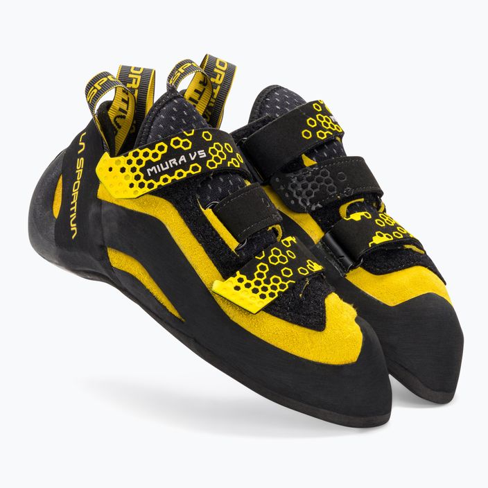 LaSportiva Miura VS ανδρικά παπούτσια αναρρίχησης μαύρο/κίτρινο 40F999100 4