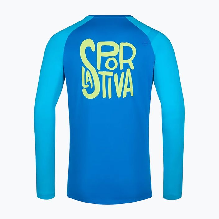 Ανδρικό μπλουζάκι Trekking La Sportiva Back Logo electric blue/maui 6