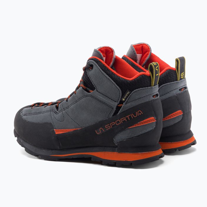 La Sportiva ανδρικά παπούτσια πεζοπορίας Boulder X Mid γκρι-πορτοκαλί 17E900304 3