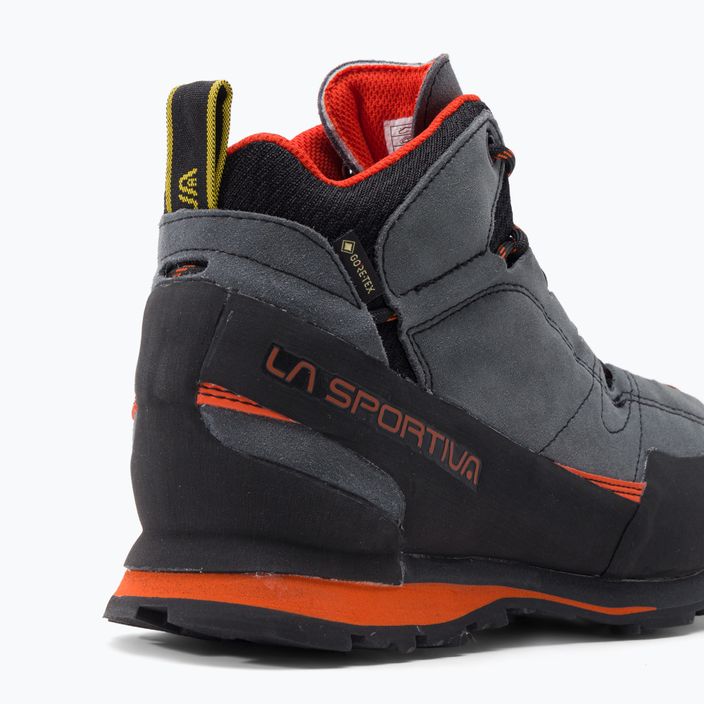 La Sportiva ανδρικά παπούτσια πεζοπορίας Boulder X Mid γκρι-πορτοκαλί 17E900304 7