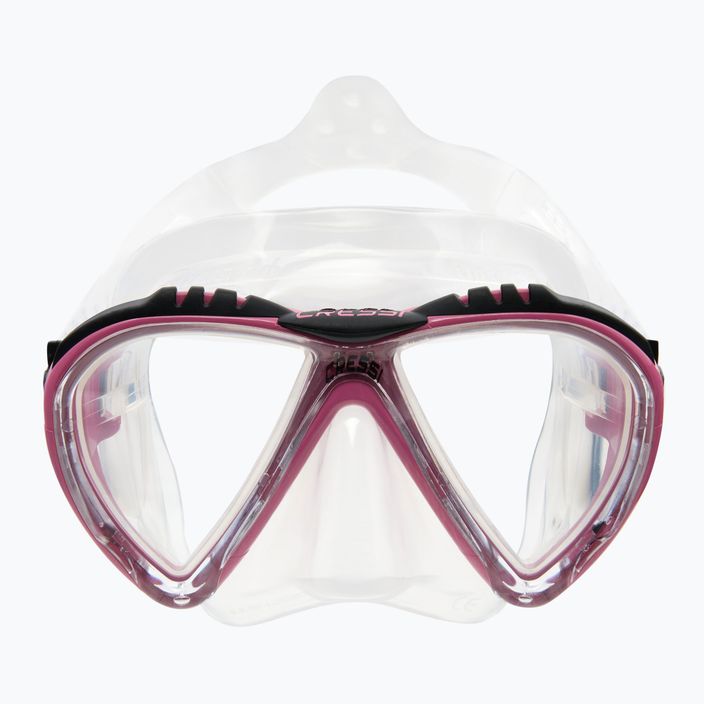 Cressi Lince ροζ/άχρωμη μάσκα κατάδυσης DS311040 2