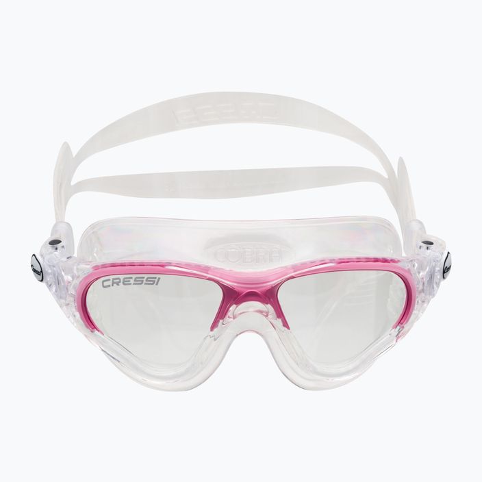 Μάσκα κολύμβησης Cressi Cobra διαφανής/διαφανής ροζ DE201940 2