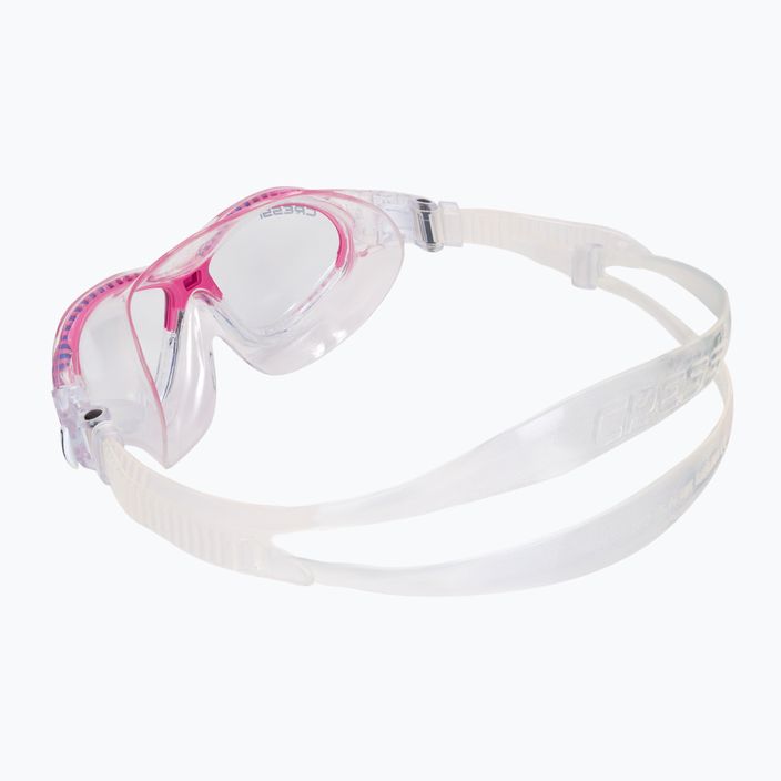 Παιδική μάσκα κολύμβησης Cressi Mini Cobra διαφανής/ροζ DE202040 4