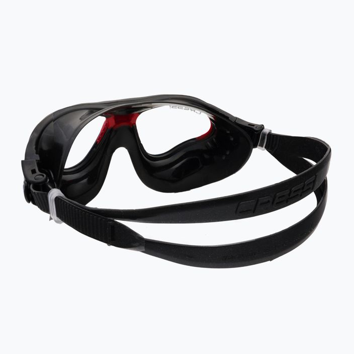 Μάσκα κολύμβησης Cressi Cobra μαύρο/μαύρο κόκκινο DE201991 4
