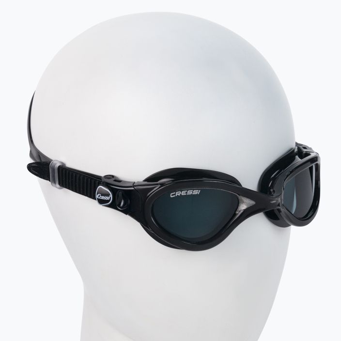 Cressi Flash μαύρα/μαύρα γκρι καπνιστά γυαλιά κολύμβησης DE202392 2