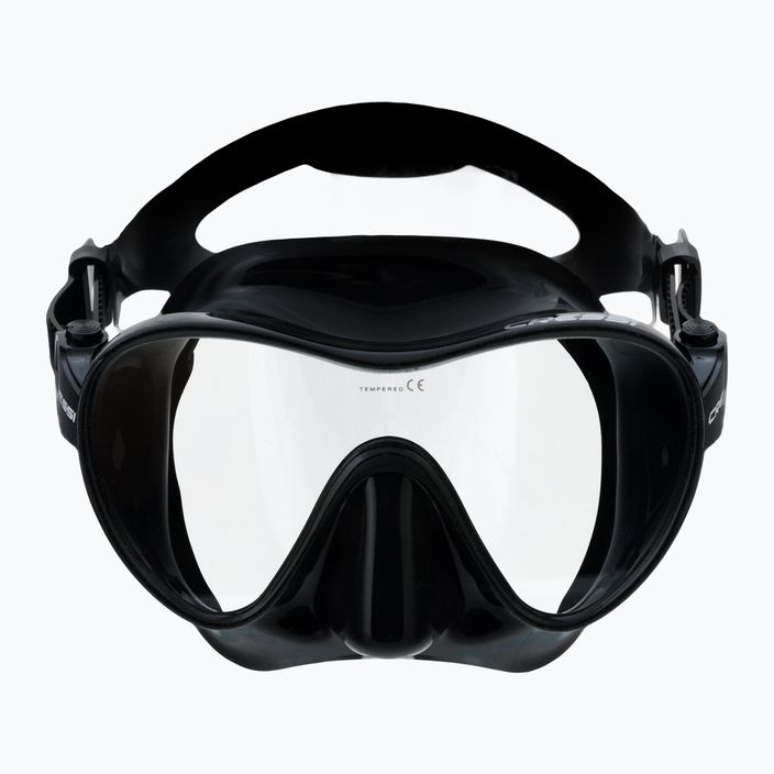 Cressi F1 μάσκα κατάδυσης μαύρη ZDN282000 2