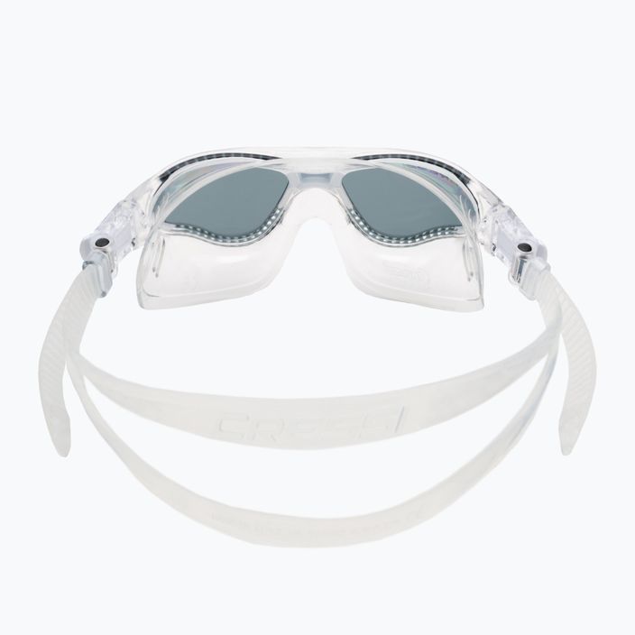 Μάσκα κολύμβησης Cressi Cobra διαφανής/διαφανής λευκή καπνιστή μάσκα DE201931 5