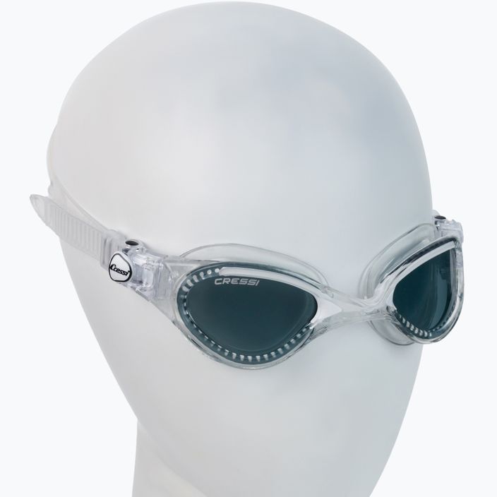 Cressi Flash γυαλιά κολύμβησης διαφανή/διαφανή λευκά καπνιστά γυαλιά κολύμβησης DE202331 2