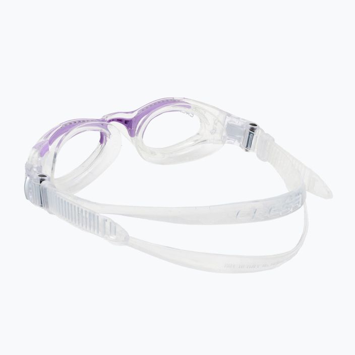 Γυναικεία γυαλιά κολύμβησης Cressi Flash διάφανο/διαφανές λιλά DE203041 4