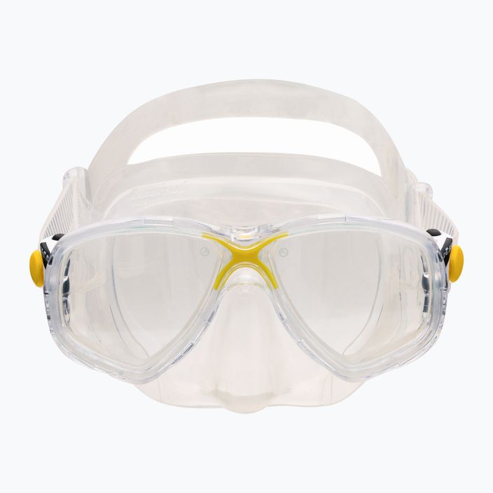 Cressi Marea + Gamma σετ κατάδυσης μάσκα + αναπνευστήρας κίτρινο/άχρωμο DM1000051 2