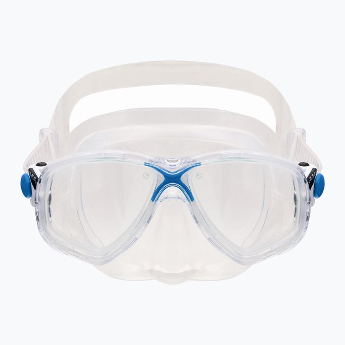 Cressi Marea + Gamma σετ κατάδυσης μάσκα + αναπνευστήρας μπλε/άχρωμο DM1000052 2