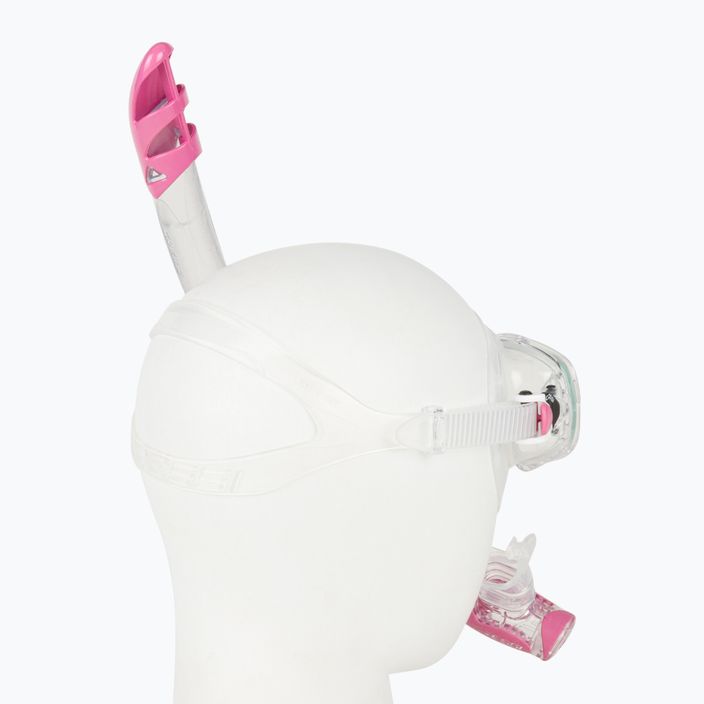 Cressi Marea + Gamma σετ κατάδυσης μάσκα + αναπνευστήρας ροζ και διάφανο DM1000054 3