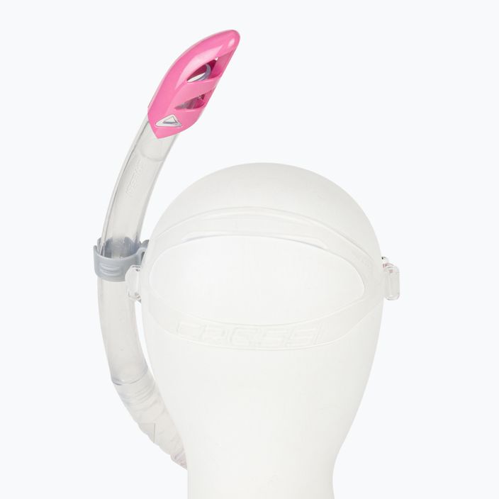 Cressi Marea + Gamma σετ κατάδυσης μάσκα + αναπνευστήρας ροζ και διάφανο DM1000054 4