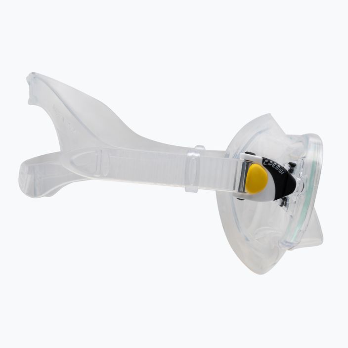 Cressi παιδικό σετ αναπνευστήρα Marea Jr μάσκα + αναπνευστήρας Top διαφανές κίτρινο 3
