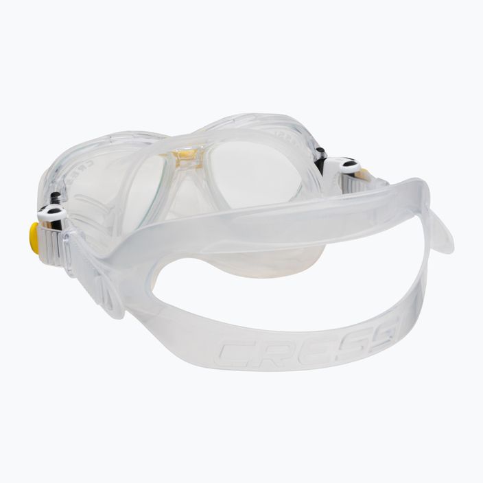 Cressi παιδικό σετ αναπνευστήρα Marea Jr μάσκα + αναπνευστήρας Top διαφανές κίτρινο 4