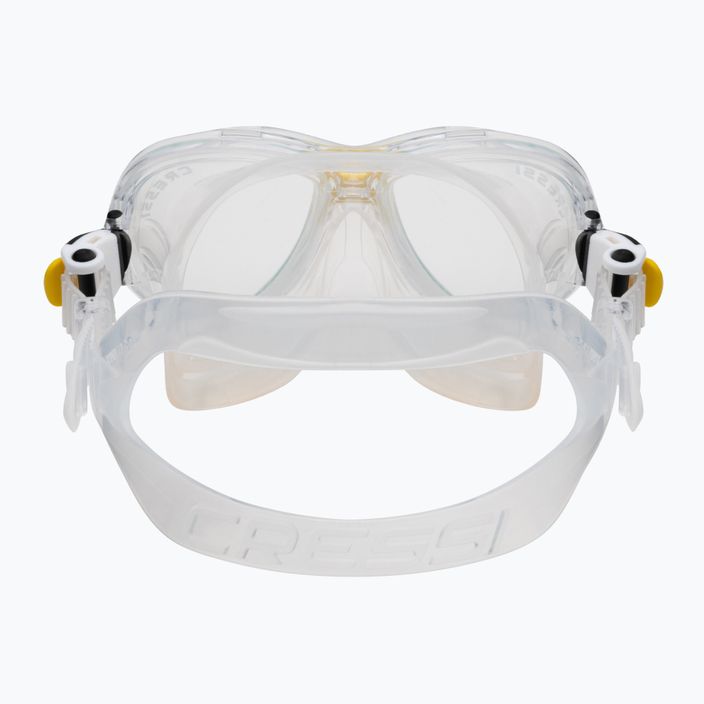 Cressi παιδικό σετ αναπνευστήρα Marea Jr μάσκα + αναπνευστήρας Top διαφανές κίτρινο 5