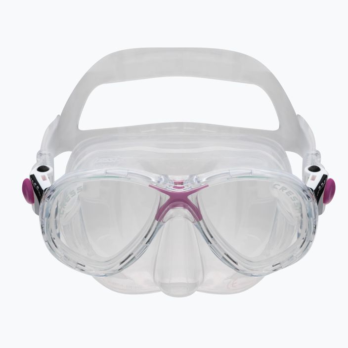 Cressi παιδικό σετ αναπνευστήρα Marea Jr μάσκα + αναπνευστήρας Top διαφανές ροζ DM1000064 2