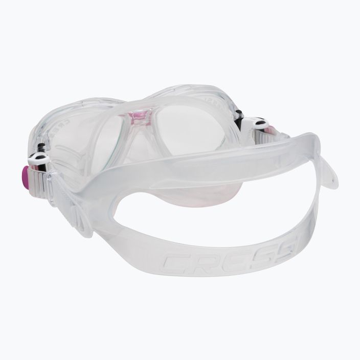 Cressi παιδικό σετ αναπνευστήρα Marea Jr μάσκα + αναπνευστήρας Top διαφανές ροζ DM1000064 4