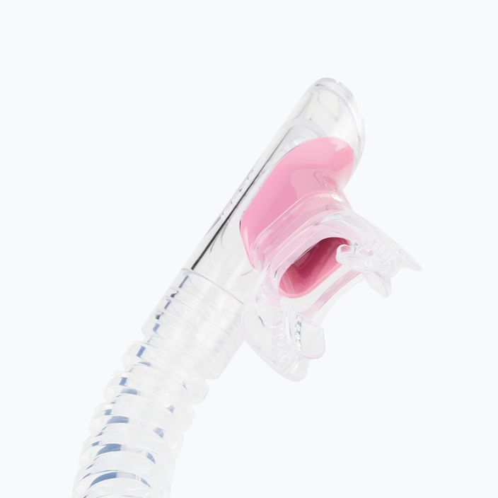 Cressi Mini Dry παιδικός αναπνευστήρας διαφανές ροζ ES258 3
