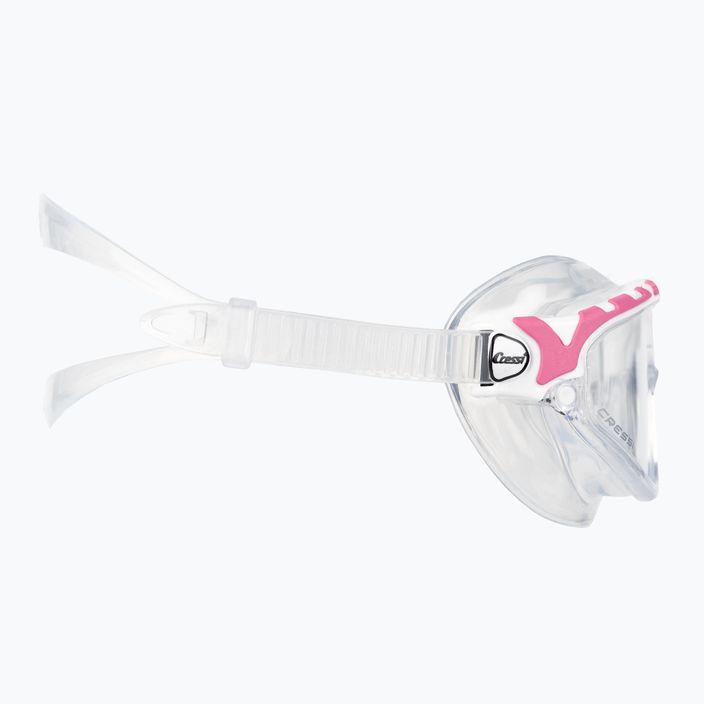Cressi Skylight διάφανη/λευκή ροζ μάσκα κολύμβησης DE203340 3
