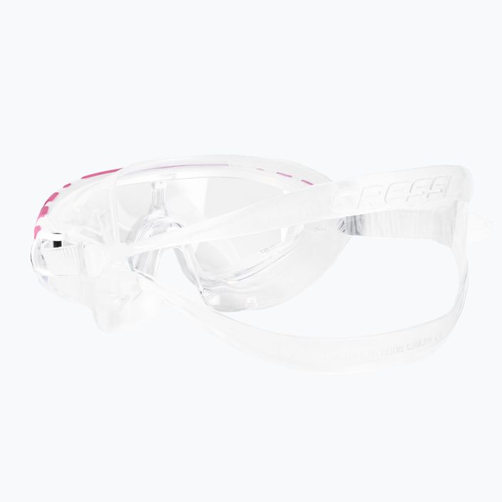 Cressi Skylight διάφανη/λευκή ροζ μάσκα κολύμβησης DE203340 4