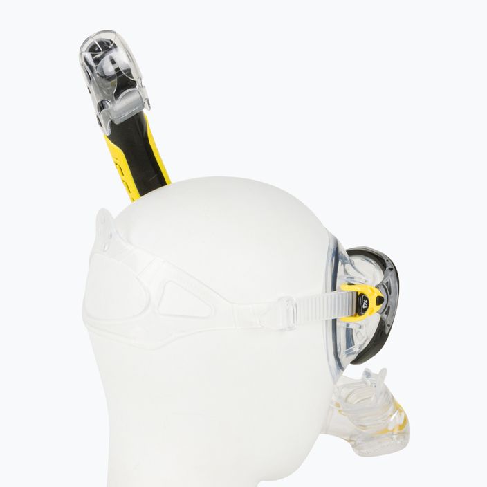 Σετ κατάδυσης Cressi Big Eyes Evolution + μάσκα Alpha Ultra Dry + αναπνευστήρας κίτρινο DS337010 4