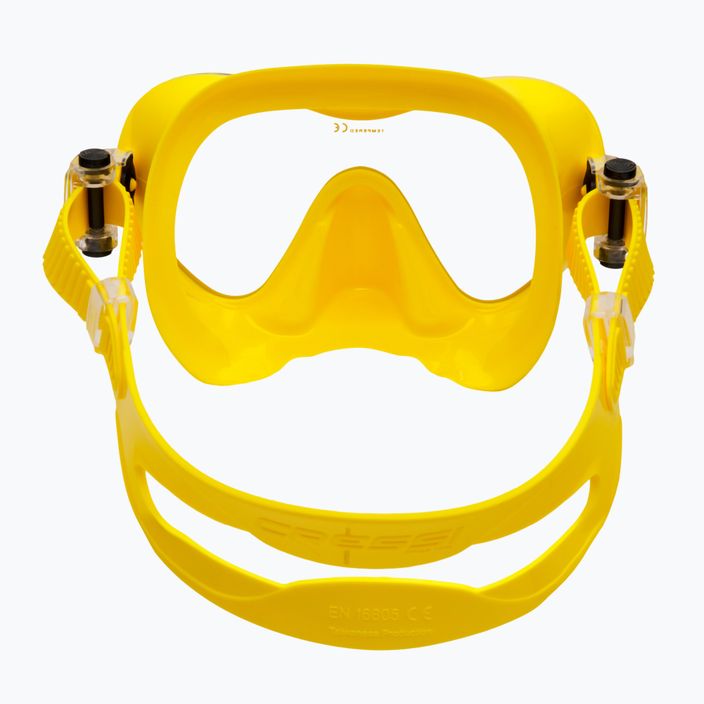Μάσκα κατάδυσης Cressi F1 κίτρινη ZDN281010 5