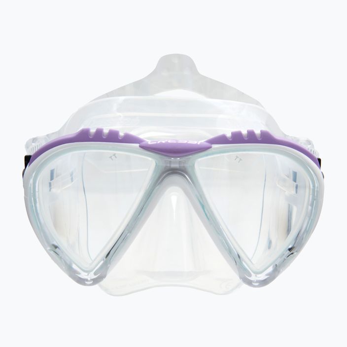 Cressi Lince μοβ/άχρωμη μάσκα κατάδυσης DS311030 2