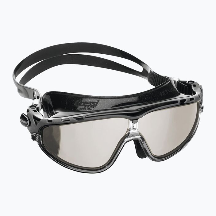Cressi Skylight μαύρη/μαύρη γκρι μάσκα κολύμβησης με καθρέφτη DE2034750 6