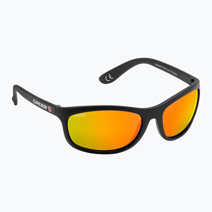 Cressi Rocker μαύρα/πορτοκαλί γυαλιά ηλίου με καθρέφτη XDB100018 5