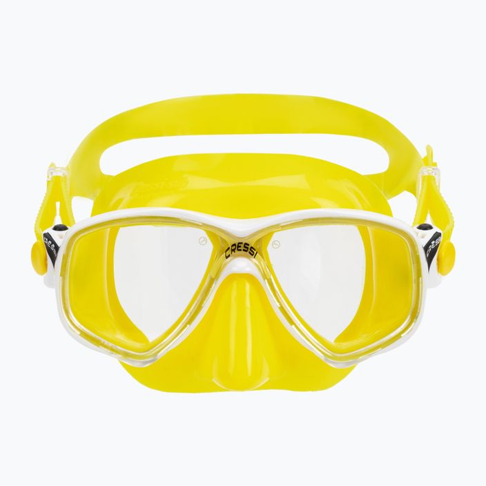 Cressi Marea κίτρινη μάσκα κατάδυσης με αναπνευστήρα DN282010 2