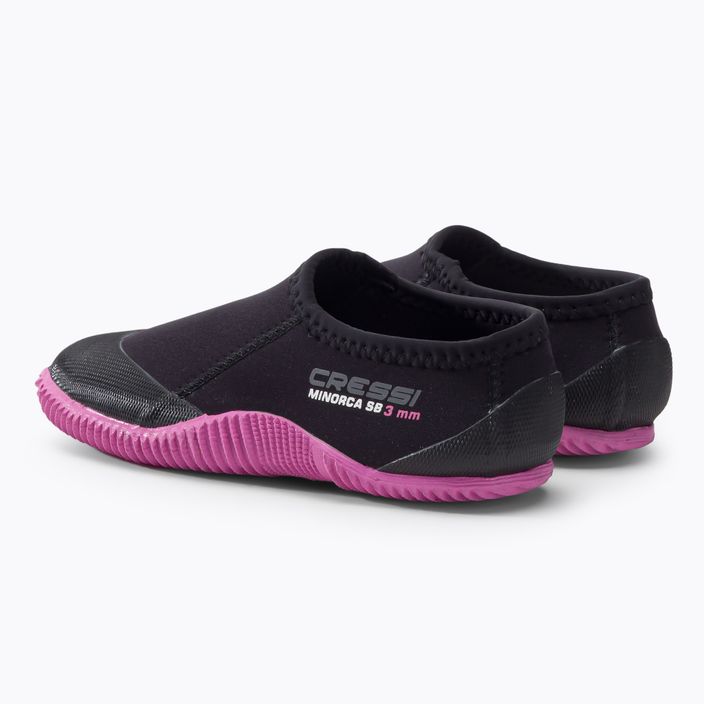 Cressi Minorca Shorty 3mm μαύρο/ροζ παπούτσια από νεοπρένιο XLX431400 3