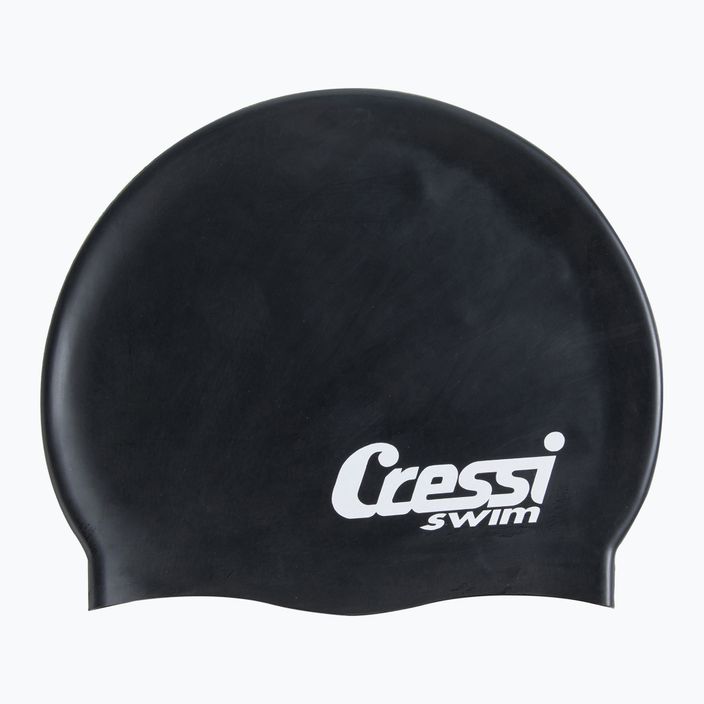 Cressi Καπάκι κολύμβησης σιλικόνης μαύρο XDF220 2