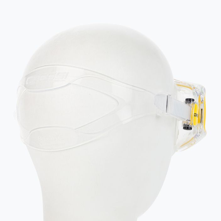 Cressi Liberty Triside SPE κίτρινη/διαφανής μάσκα κατάδυσης DS450015 3