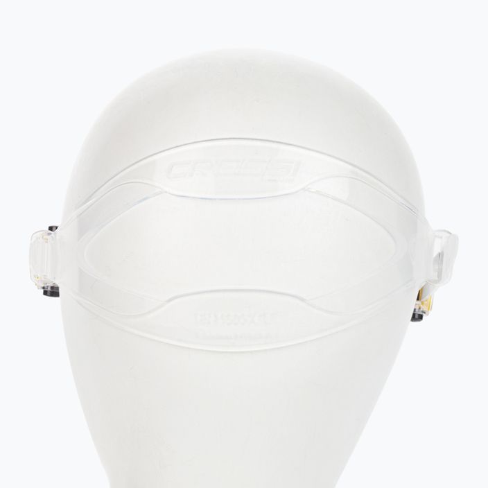 Cressi Liberty Triside SPE κίτρινη/διαφανής μάσκα κατάδυσης DS450015 4