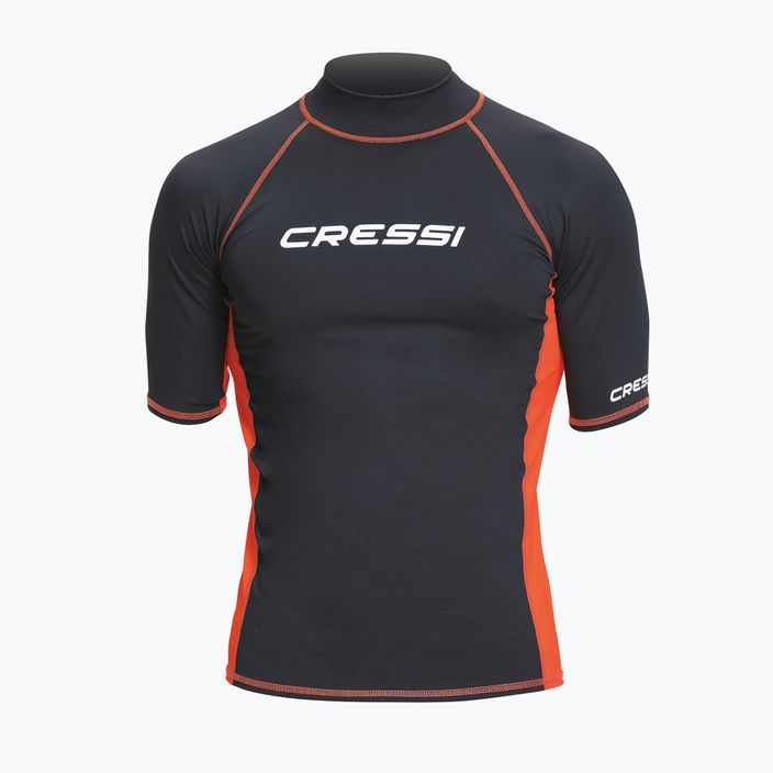 Cressi Rash Guard ανδρικό κολυμβητικό πουκάμισο πορτοκαλί και μαύρο XLW478404